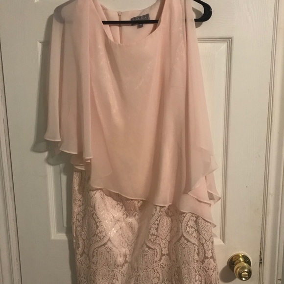 SIZE 10 Laura Poncho Cocktail Dress - Picture 3 of 6